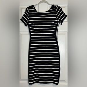 Banana Republic Navy Striped Dress